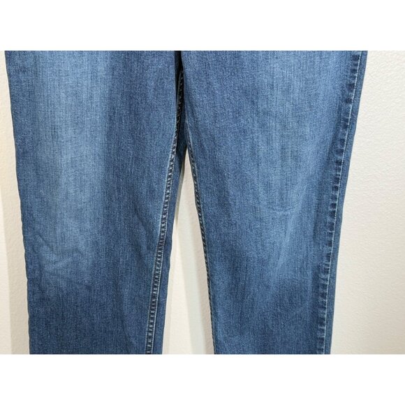 Abercrombie & Fitch 90s Straight Leg Ultra High Rise Jeans Sz 10 R 30 Blue Denim - Picture 3 of 12